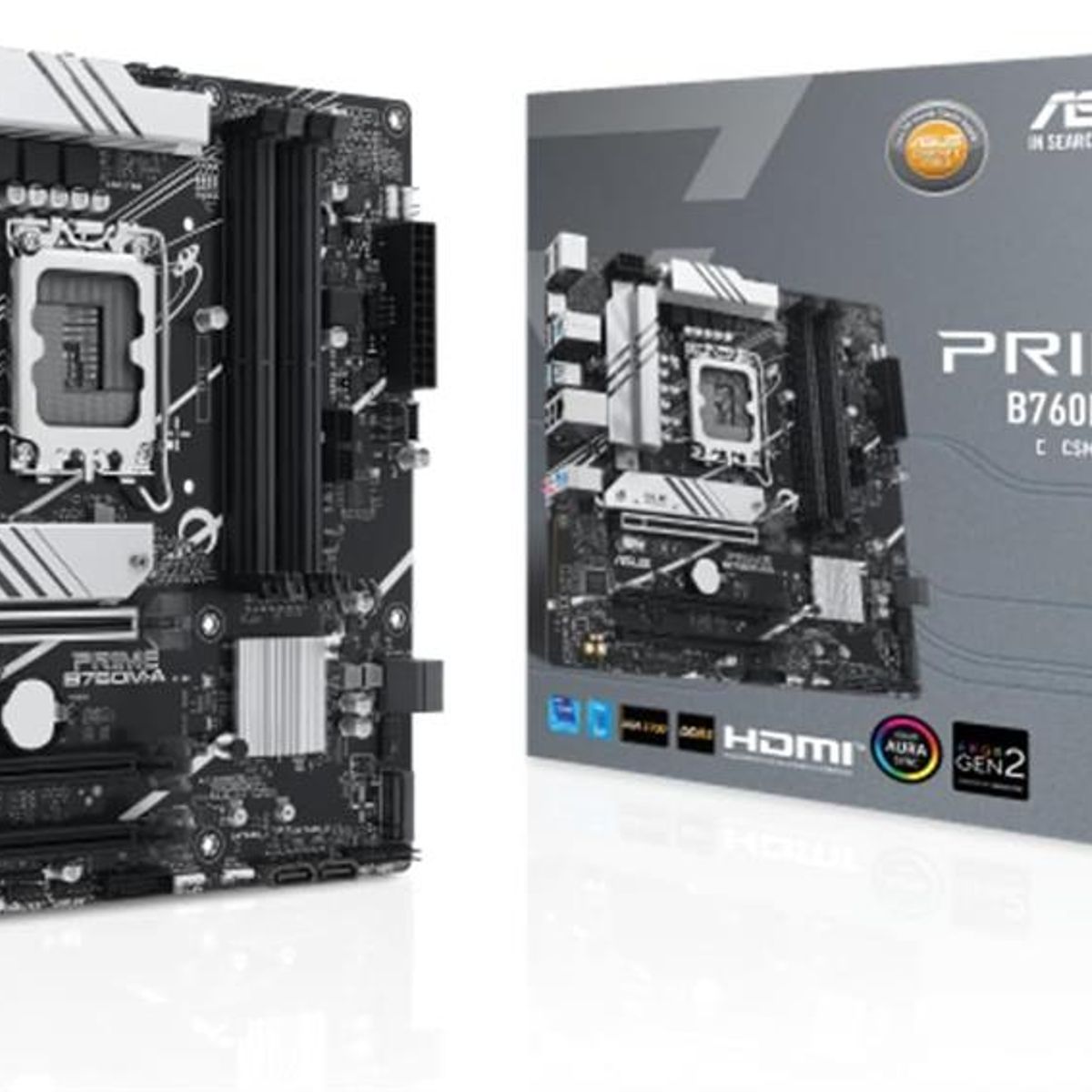 ASUS - Motherboard ASUS PRIME B760M-A Chipset Intel B760 LGA1700 Micro ATX