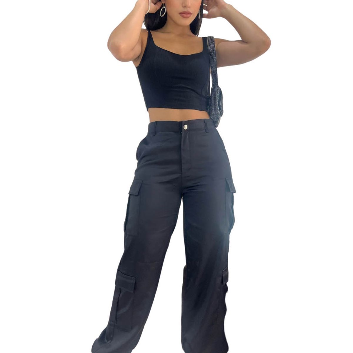 JAROLA - Pantalón Cargo Seda Jarola Xime