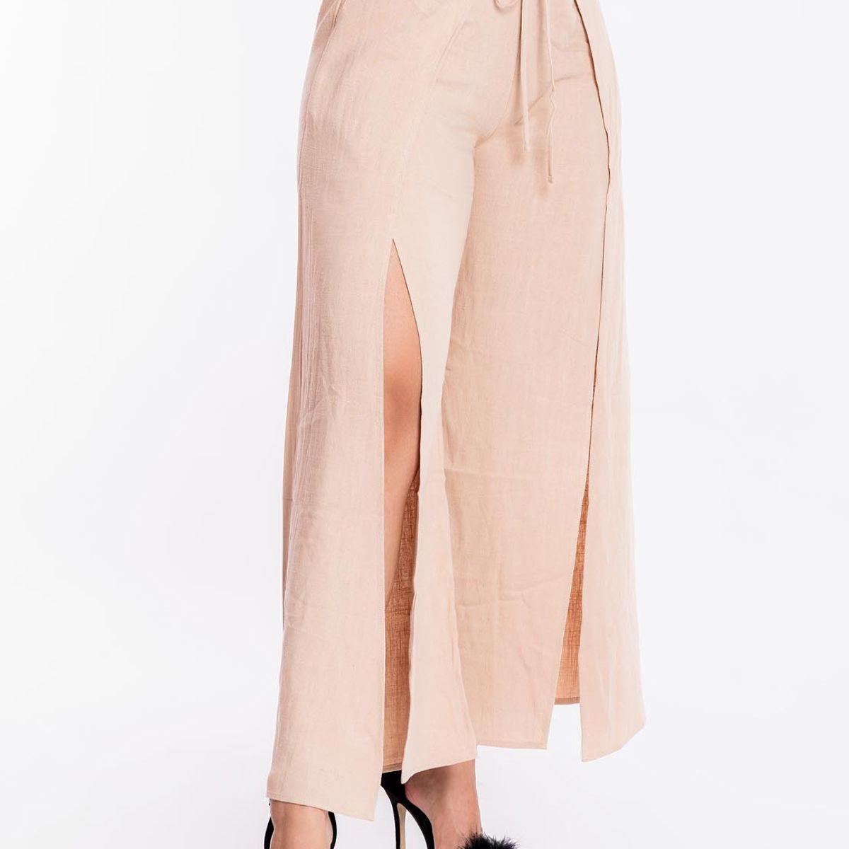 JAROLA - Pantalón Palazzo con Abertura Jarola Alicia