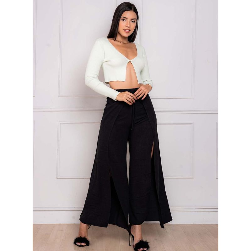 JAROLA - Pantalón Palazzo con Abertura Jarola Alicia