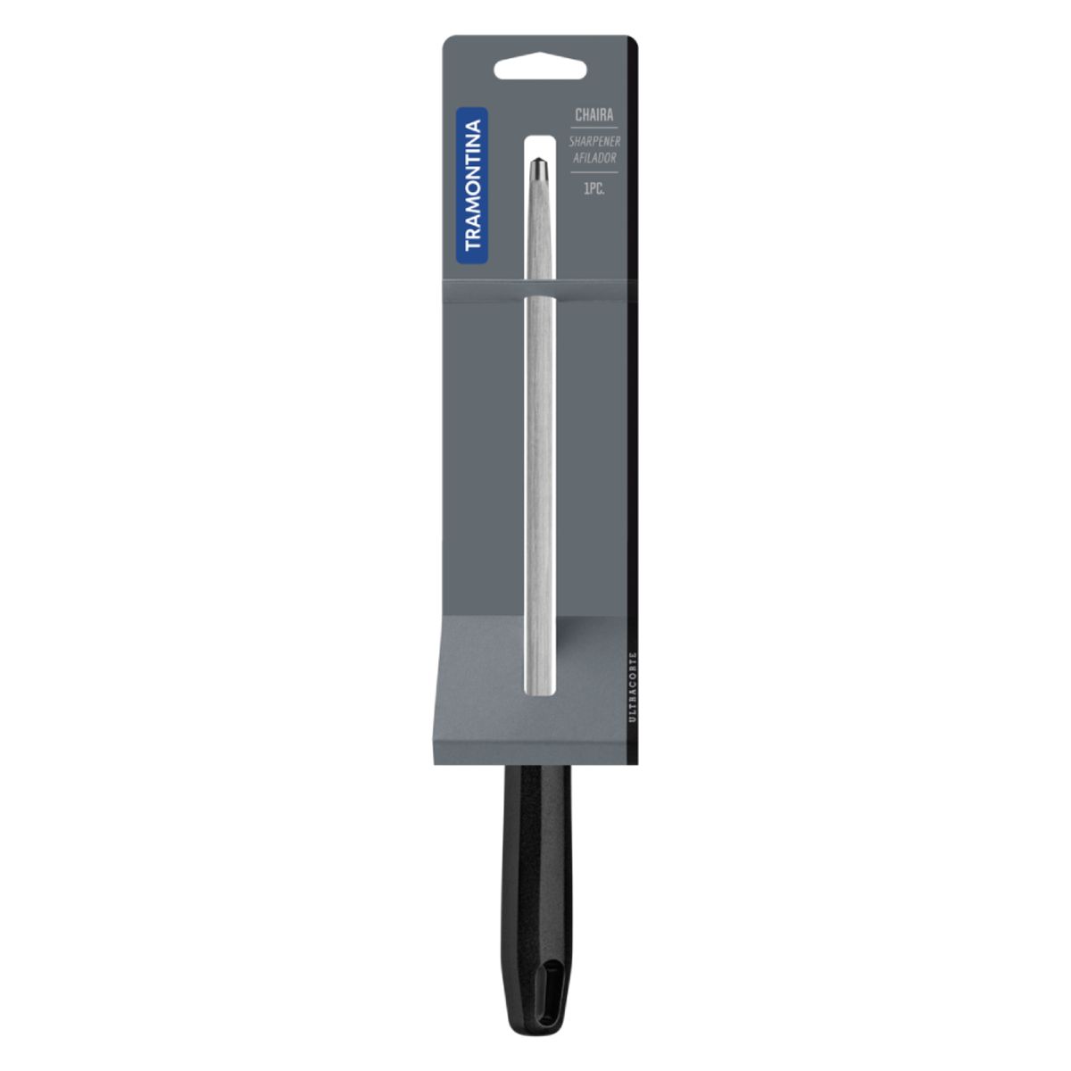 TRAMONTINA - Chaira estriada Tramontina Ultracorte negro, 8" 24641108