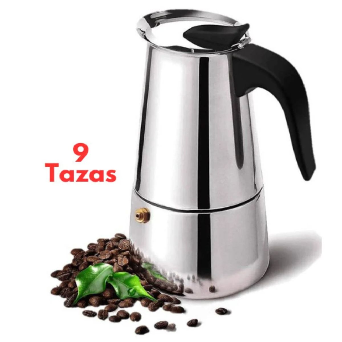 GENERICO - Cafetera Italiana 6 Tazas Acero Inox Espresso Make
