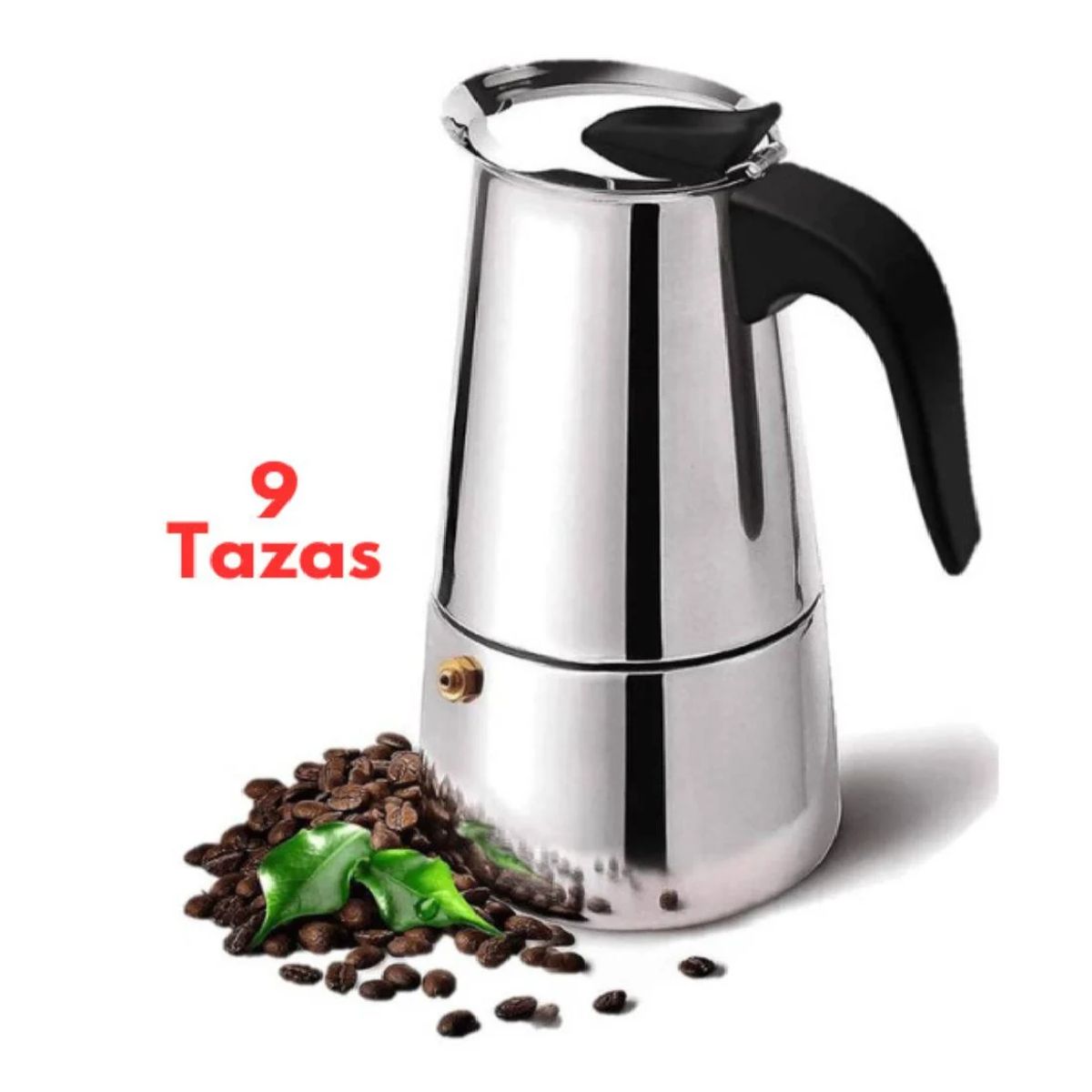GENERICO - Cafetera Italiana 6 Tazas Acero Inox Espresso Make