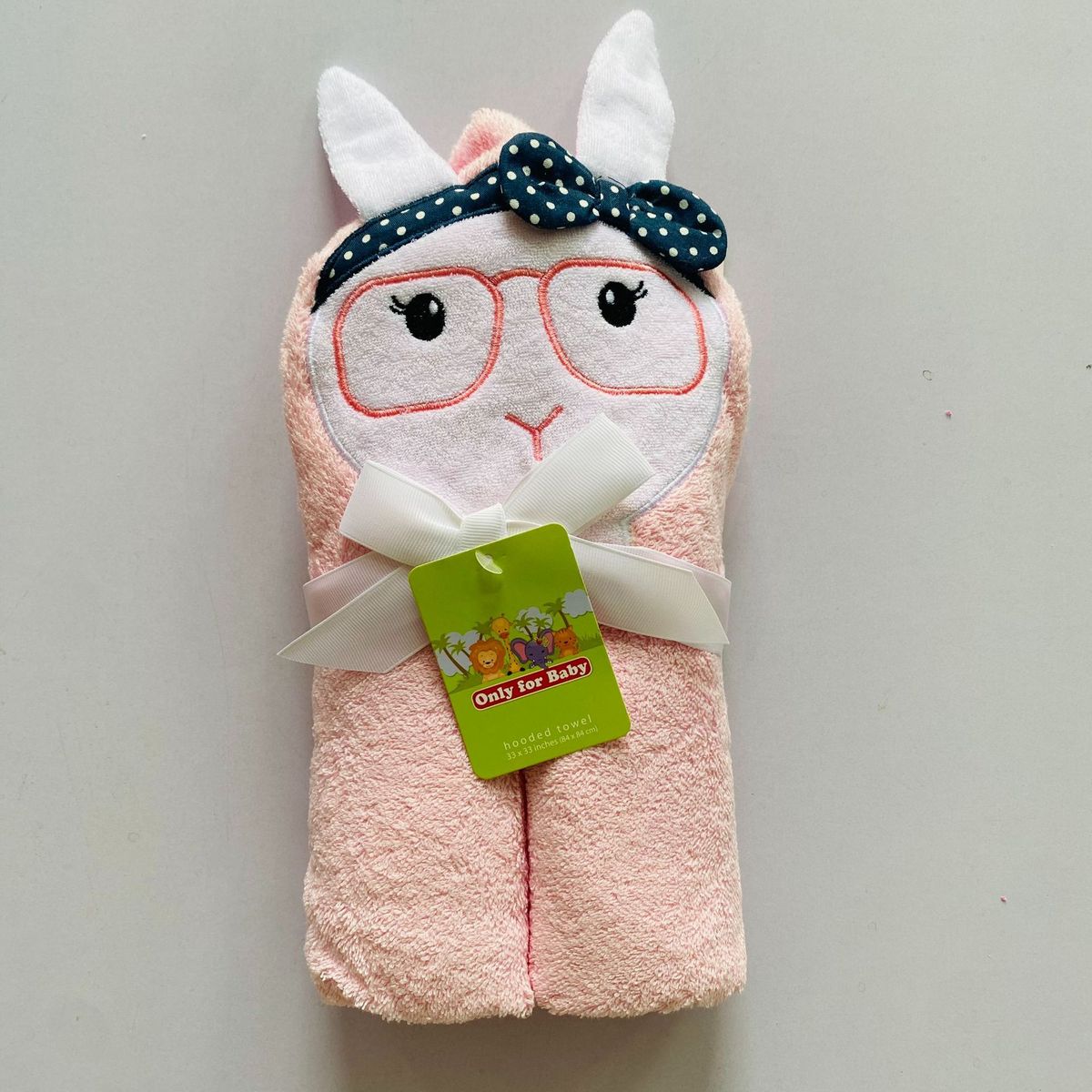 GENERICO - Toalla Para Bebés Con Capucha Conejo Rosado