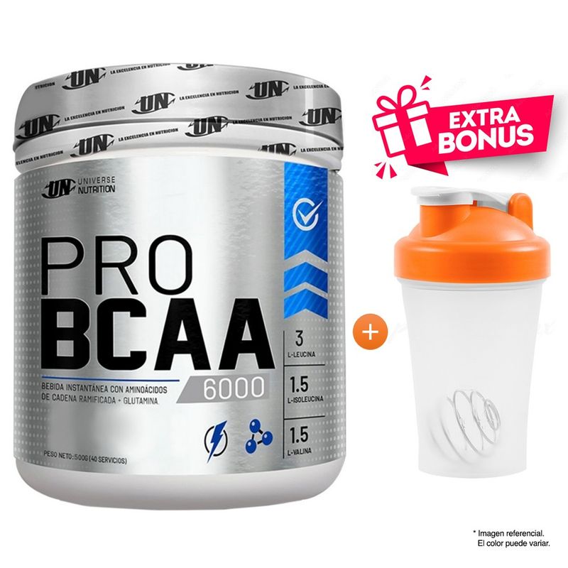 UNIVERSE NUTRITION - PRO BCAA 6000 500GR UNIVERSE NUTRITION NARANJA