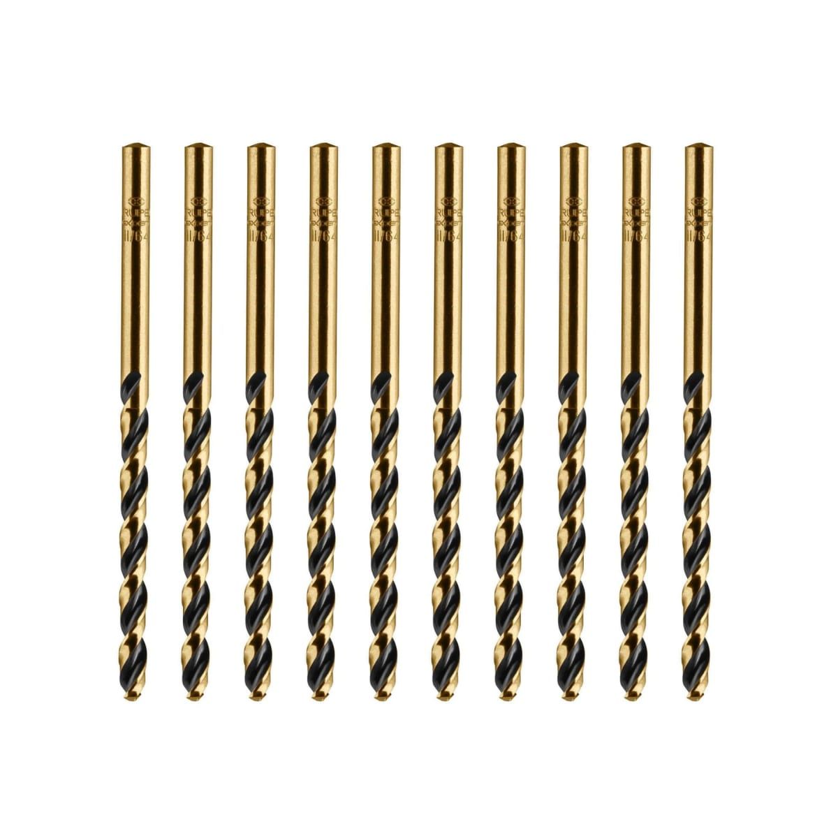 TRUPER - Juego de brocas 4.5mm 11/64" para metal caja 10 unidades Truper