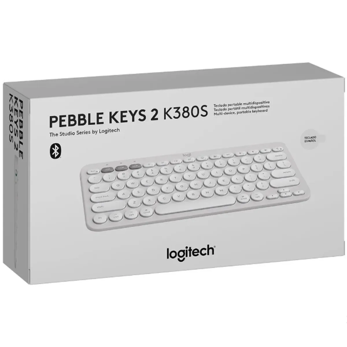 LOGITECH - Teclado Bluetooth Pebble Keys 2 K380s White