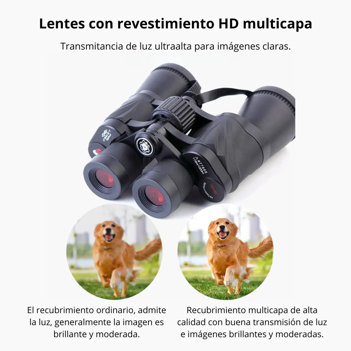 COMET - Binoculares Profesionales COMET 50x50 1000M con Lente FMC Impermeables