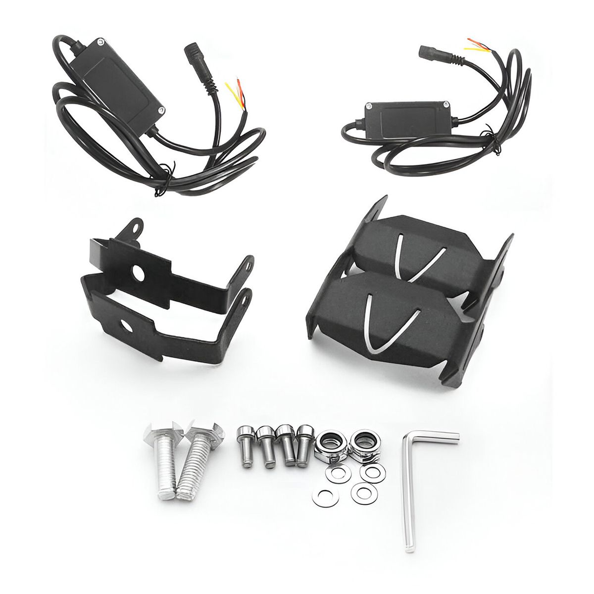 GENERICO - Set Faros Explorador 2 Led 20W DualL/Flash +Driver