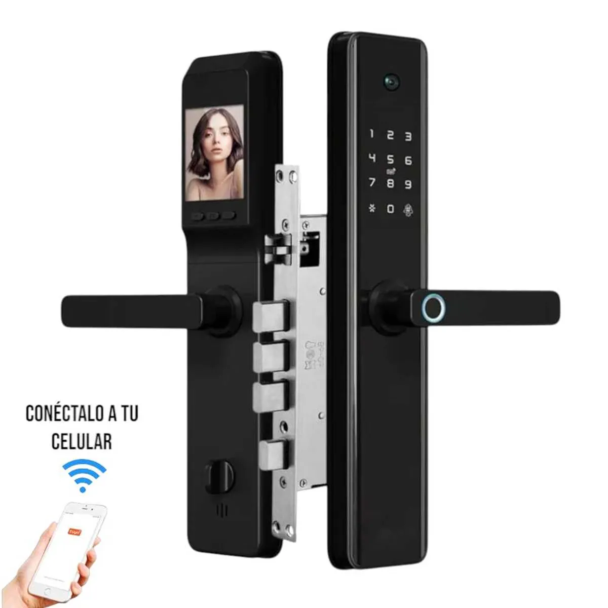 VLASS TECH - Cerradura Digital Inteligente con Cámara Smart+Asesoría de Instalación