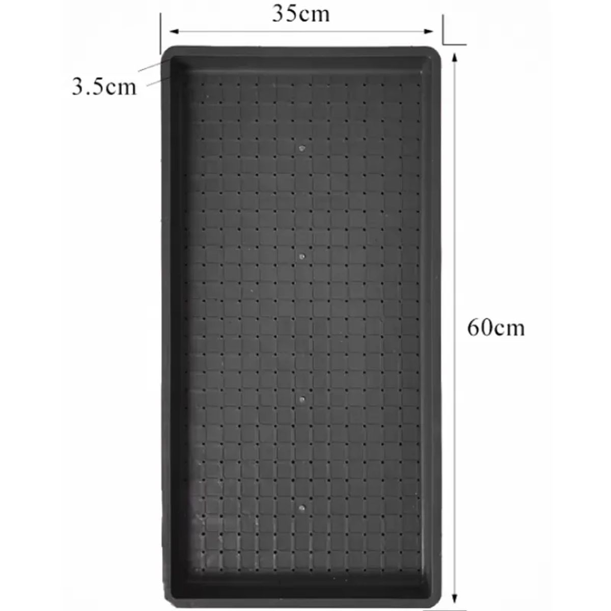 GENERICO - PACK X12 BANDEJA PARA FORRAJE 60X30 392 ORIFICIOS PP