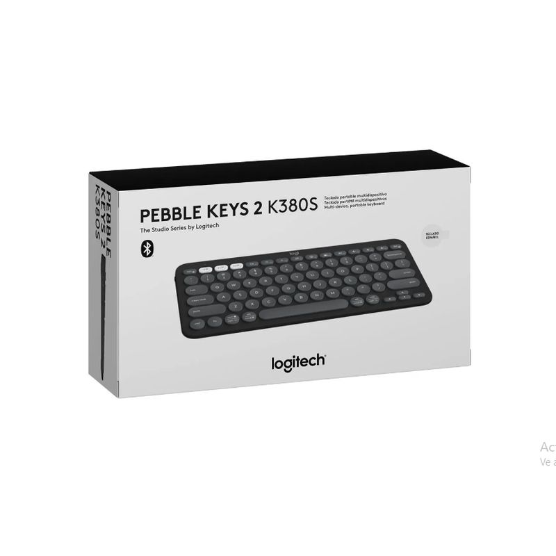 LOGITECH - Teclado Pebble Keys 2 K380s Bluetooth Grafito Español