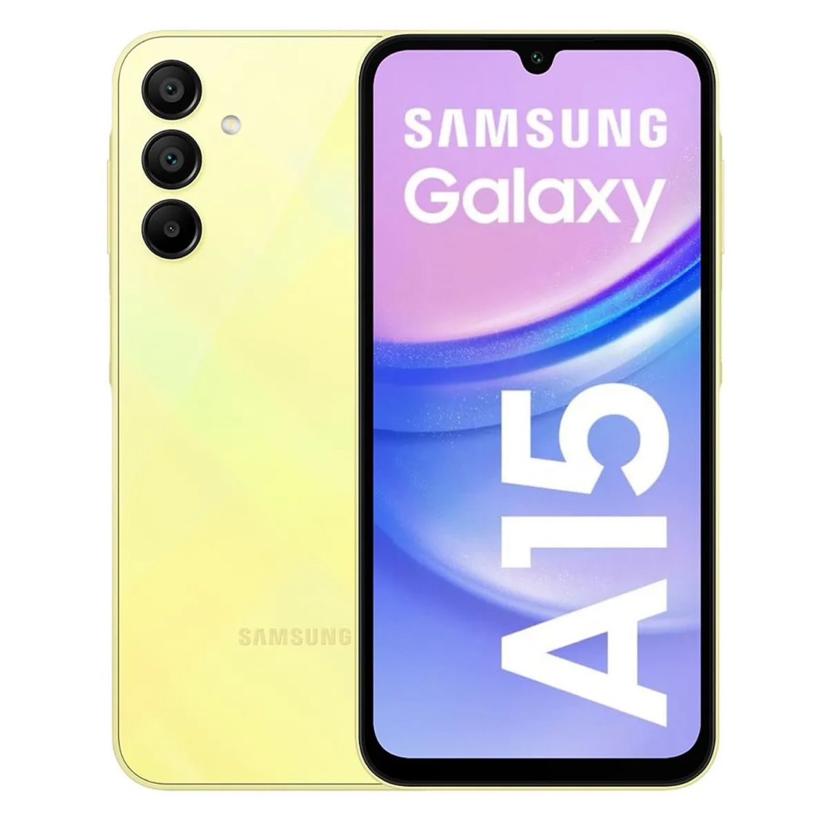 SAMSUNG - Celular Samsung Galaxy A15 128GB 6GB ram 50MP frontal 13MP 6,5 Pulg Amarillo