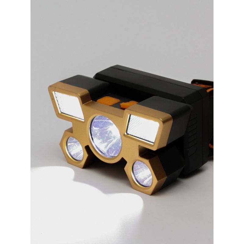 GENERICO - Linterna de Cabeza Frontal Recargable con 5 Led