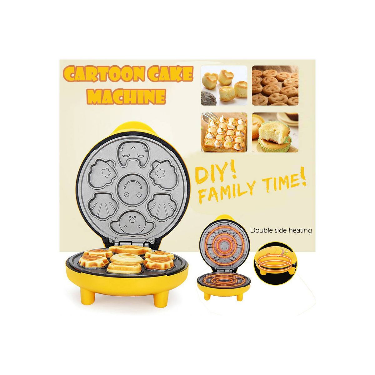 GENERICO - MAQUINA PARA HACER MINI PANQUEQUES VARIADOS X 7