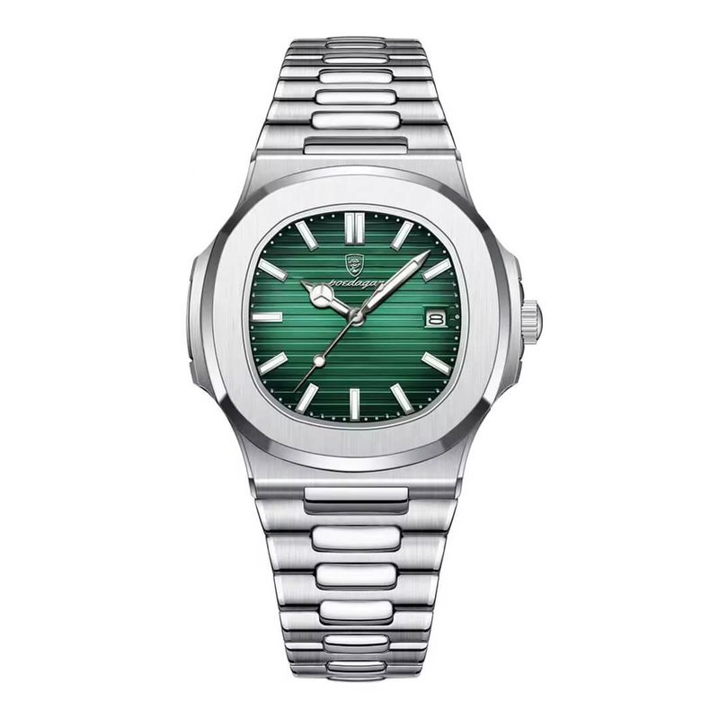 GENERICO - Reloj Hombre Poedagar Acero Plata Azúl POE-10