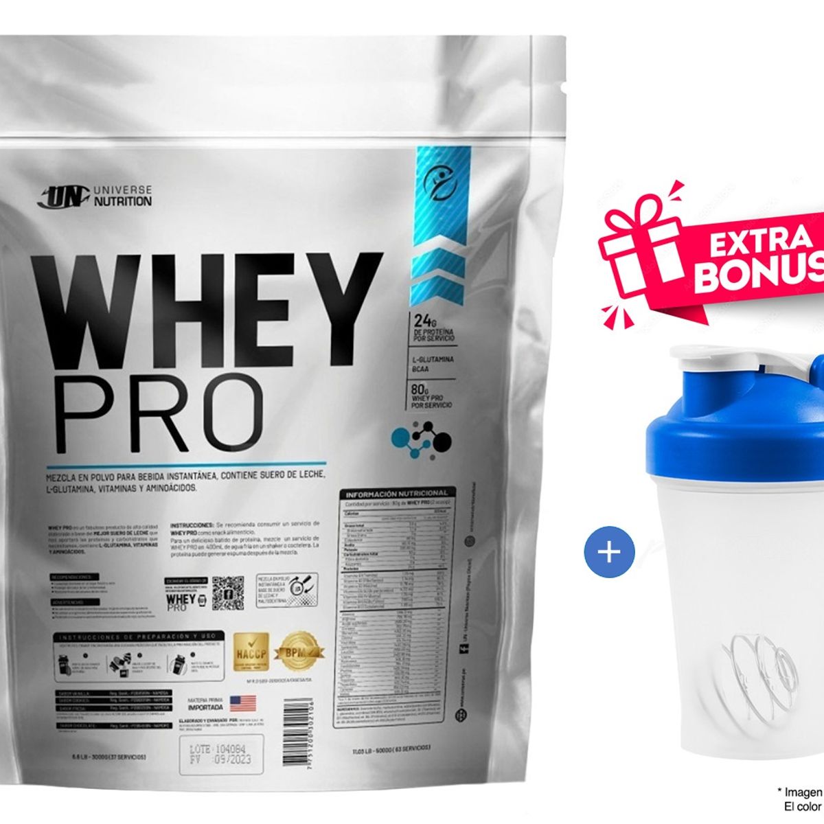 UNIVERSE NUTRITION - WHEY PRO 5 KG PROTEÍNA UN CHOCOLATE + SHAKER