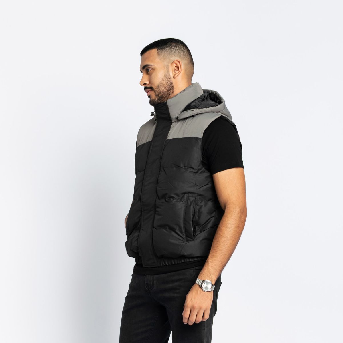 PARADA 111 - CHALECO CCAPUCHA MODA HOMBRE PARADA111 AGUERO