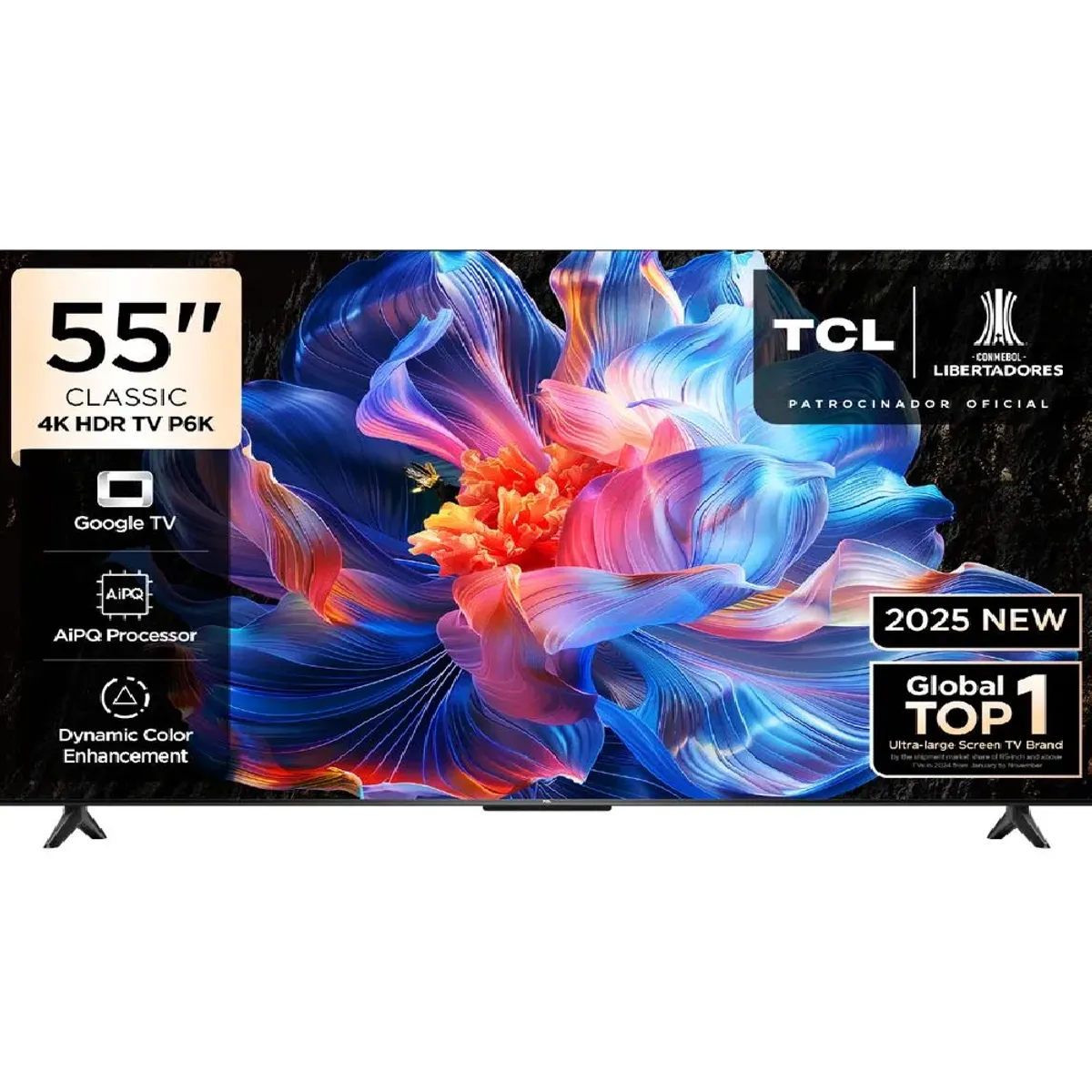 TCL - Televisor TCL 55 4K Ultra HD Smart TV - Modelo 55P6K