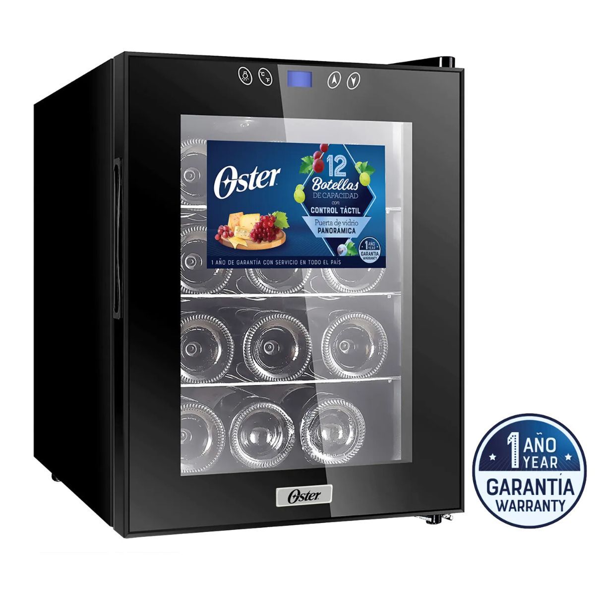 OSTER - Vinera Oster de 12 Botellas OS-PWCC1203B Negro