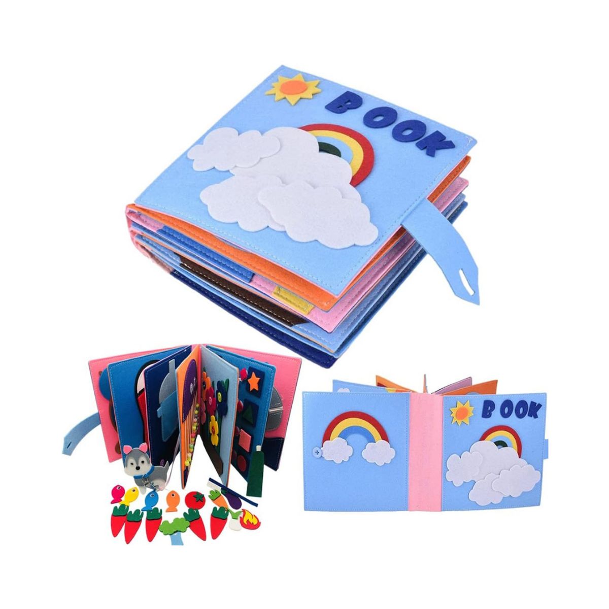 GENERICO - Quiet Book Didáctico Montessori