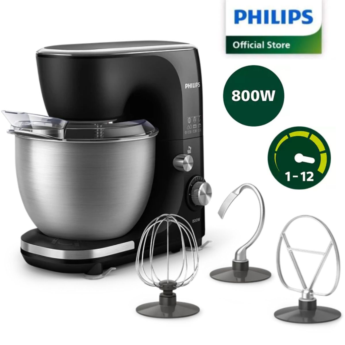 PHILIPS - Batidora Planetaria Philips 800w HR7922