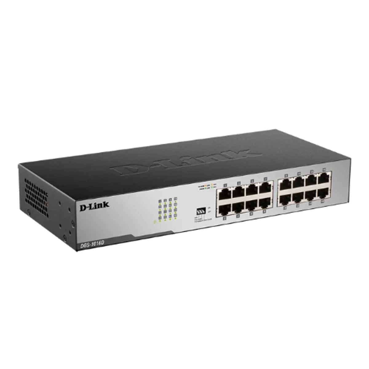 D LINK - Switch DLINK 16 puertos 10/100/1000Mbps No Gestionable DGS-1016D