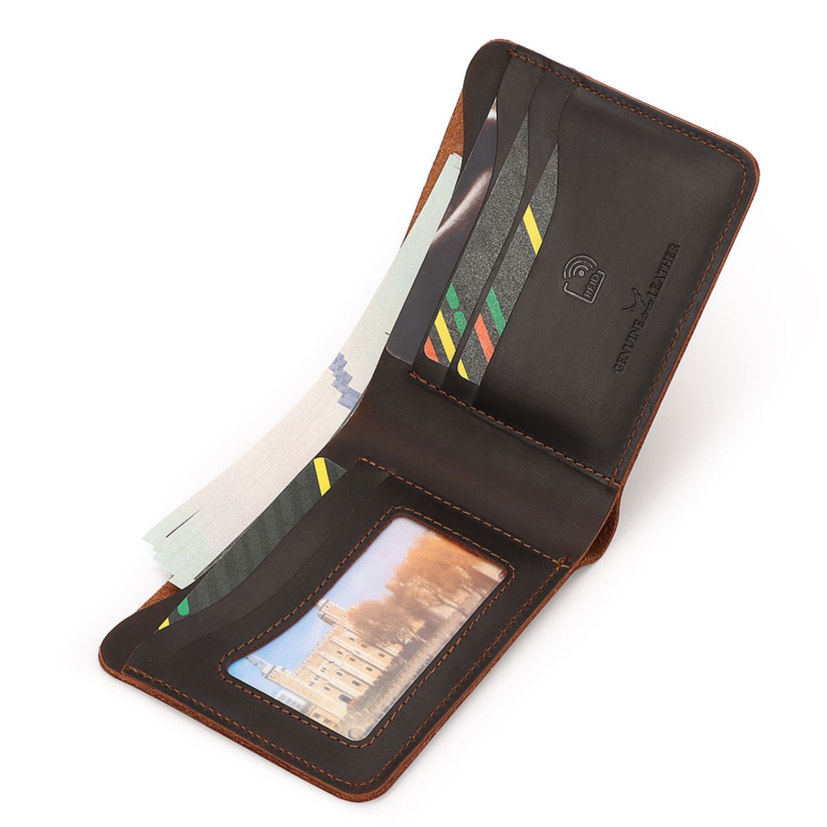 ARMUZ - Billetera de Cuero Genuino    Hombre