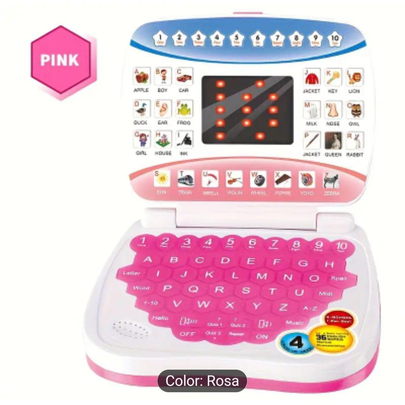 MORITA BAG STORE - MINI LAPTOP EDUCATIVO PARA NIÑAS APRENDIZAJE EN ESPAÑOL INGLES