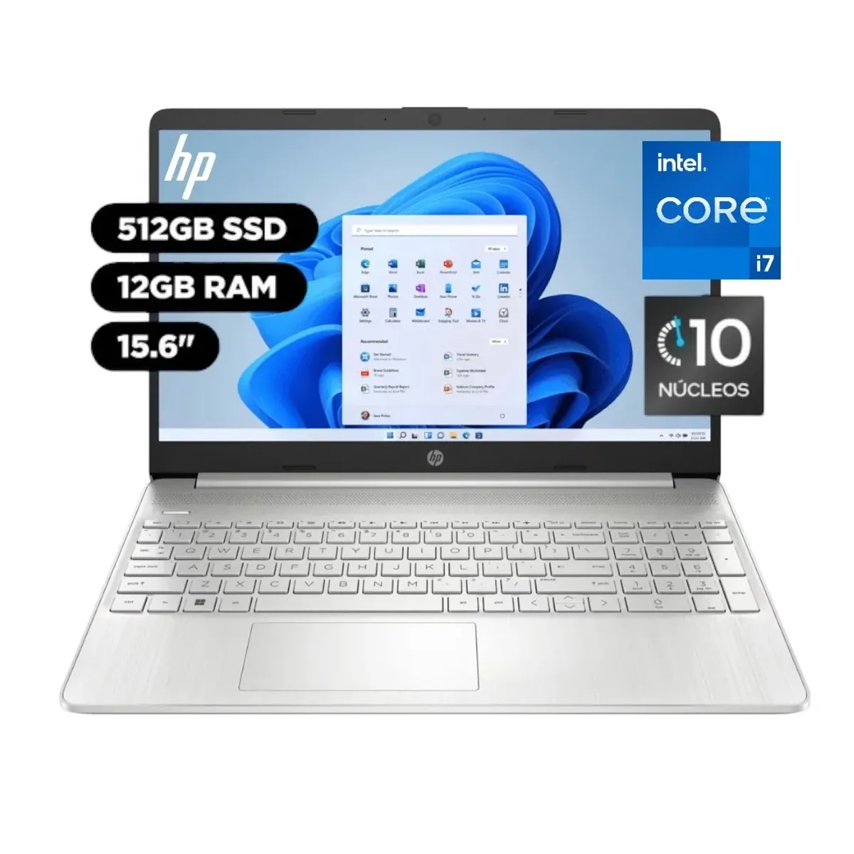 HP - Laptop Hp Intel Core I7 12GB 512GB SSD Win11 15-dy5010la.