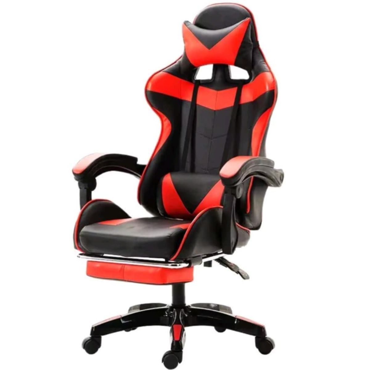 GENERICO - Silla Gamer Pro Ergonomica Reclinable con Posapies y Cojin