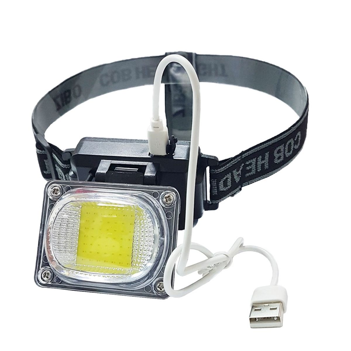 GENERICO - Linterna Minera de Cabeza para Camping Recargable Tipo C para Camping