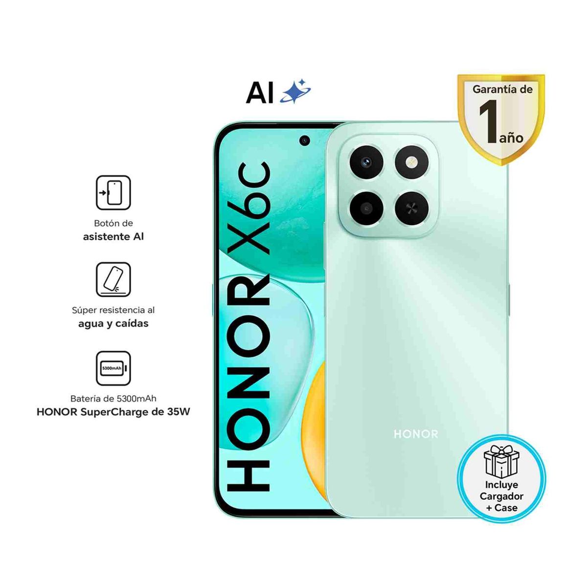 HONOR - HONOR X6C 6RAM 256GB AZUL - REGISTRADO