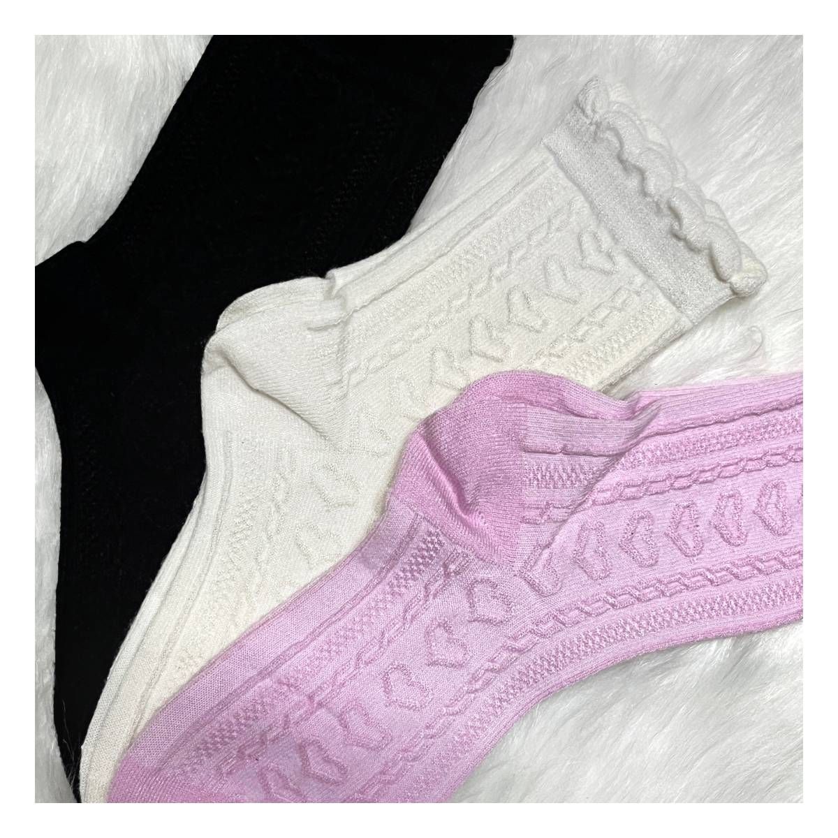 RYBIU IMPORT - Medias Largas Mujer Pack 3 Colores R