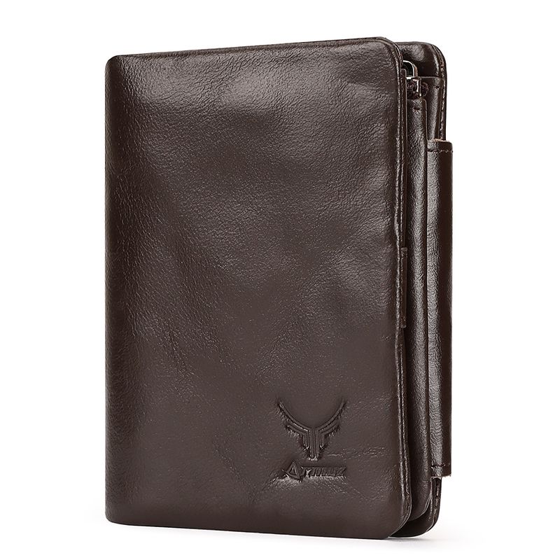 ARMUZ - Billetera De Cuero Vacuno De Tres Cuerpos Con RFID BP841M