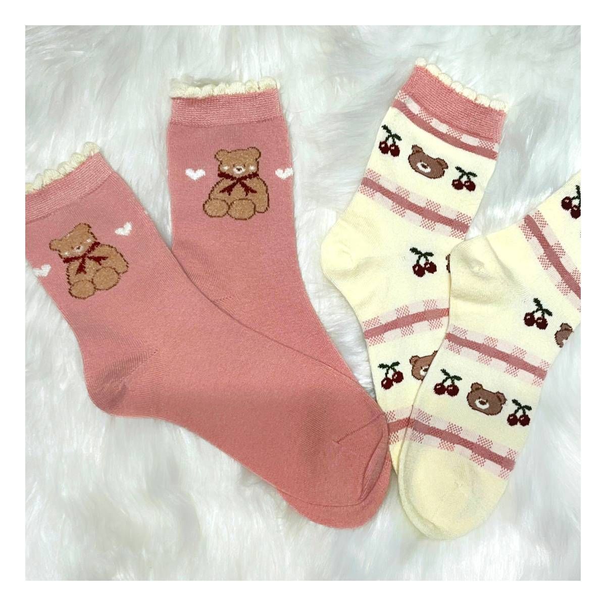 RYBIU IMPORT - Medias Largas Mujer Pack 2 Colores