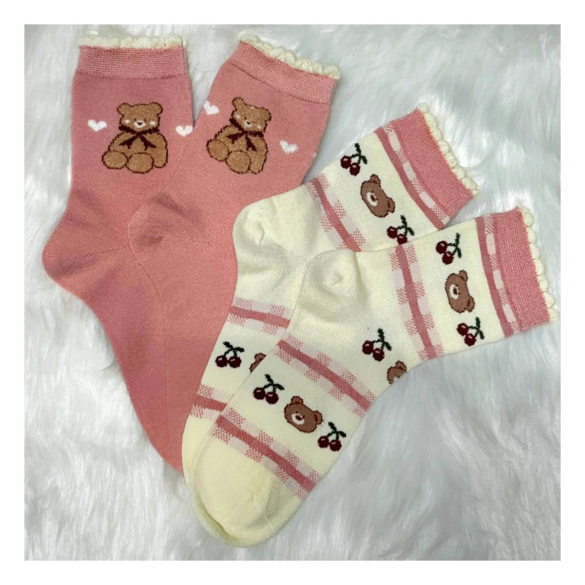 RYBIU IMPORT - Medias Largas Mujer Pack 2 Colores