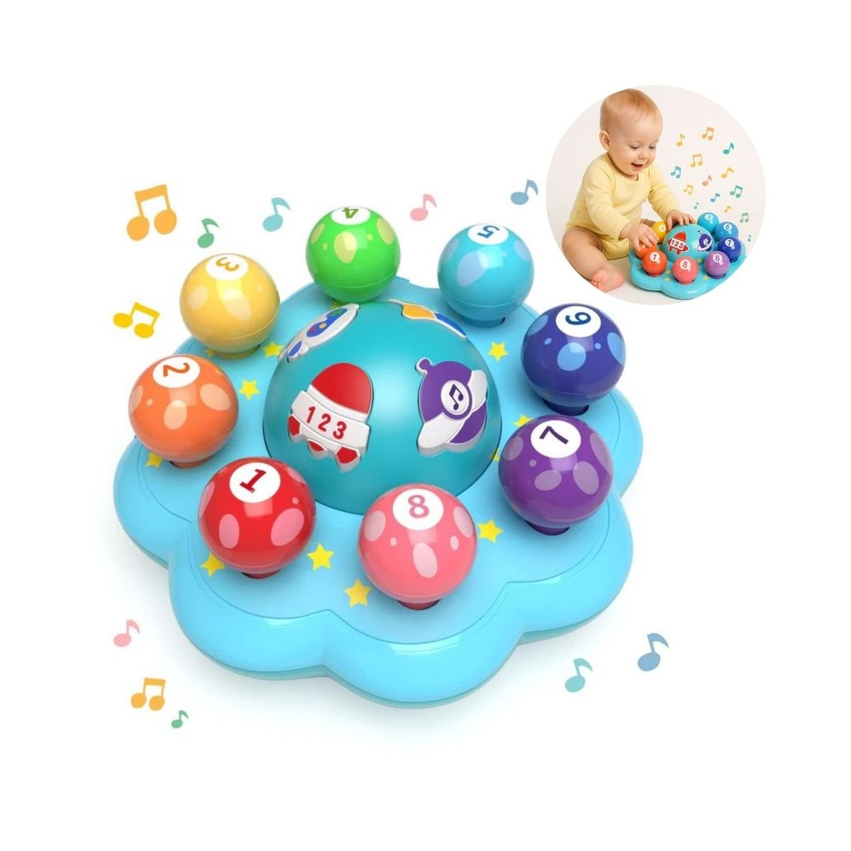 GENERICO - Juego Interactivo Planetas de Aprendizaje Bilingüe para Niño