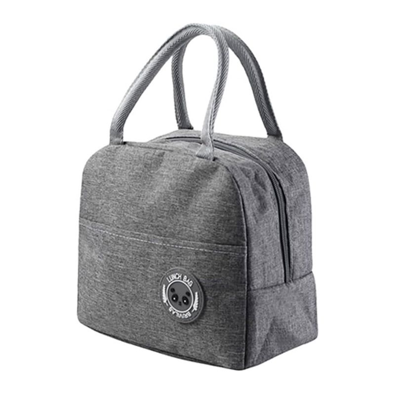 GENERICO - Pack2 Lonchera Termica para Niños Plomo Y+Papel de Regalo