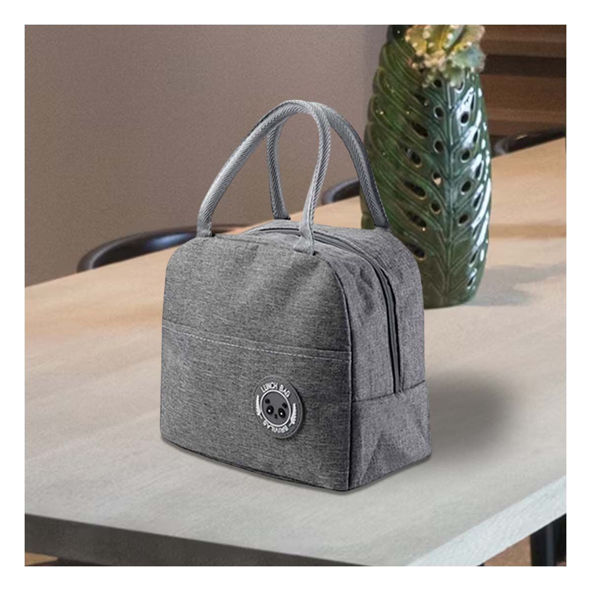 GENERICO - Pack12 Bolsa Isotermica para llevar al Colegio en Plomo