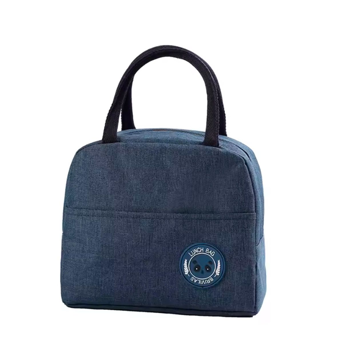 GENERICO - Lonchera con Bolsillo Exterior con Etiqueta Oso Azul