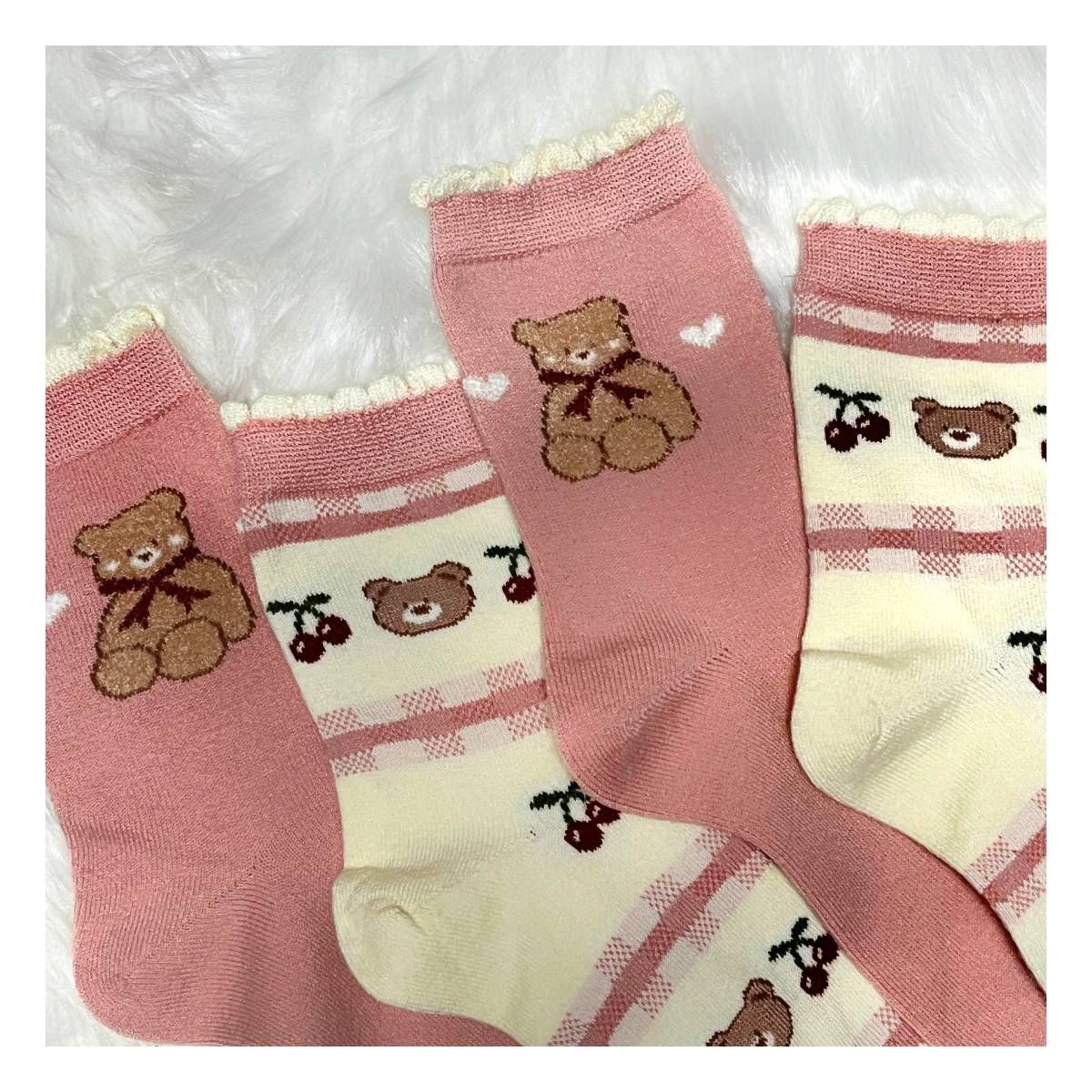 RYBIU IMPORT - Medias Largas Mujer Algodón Pack 2