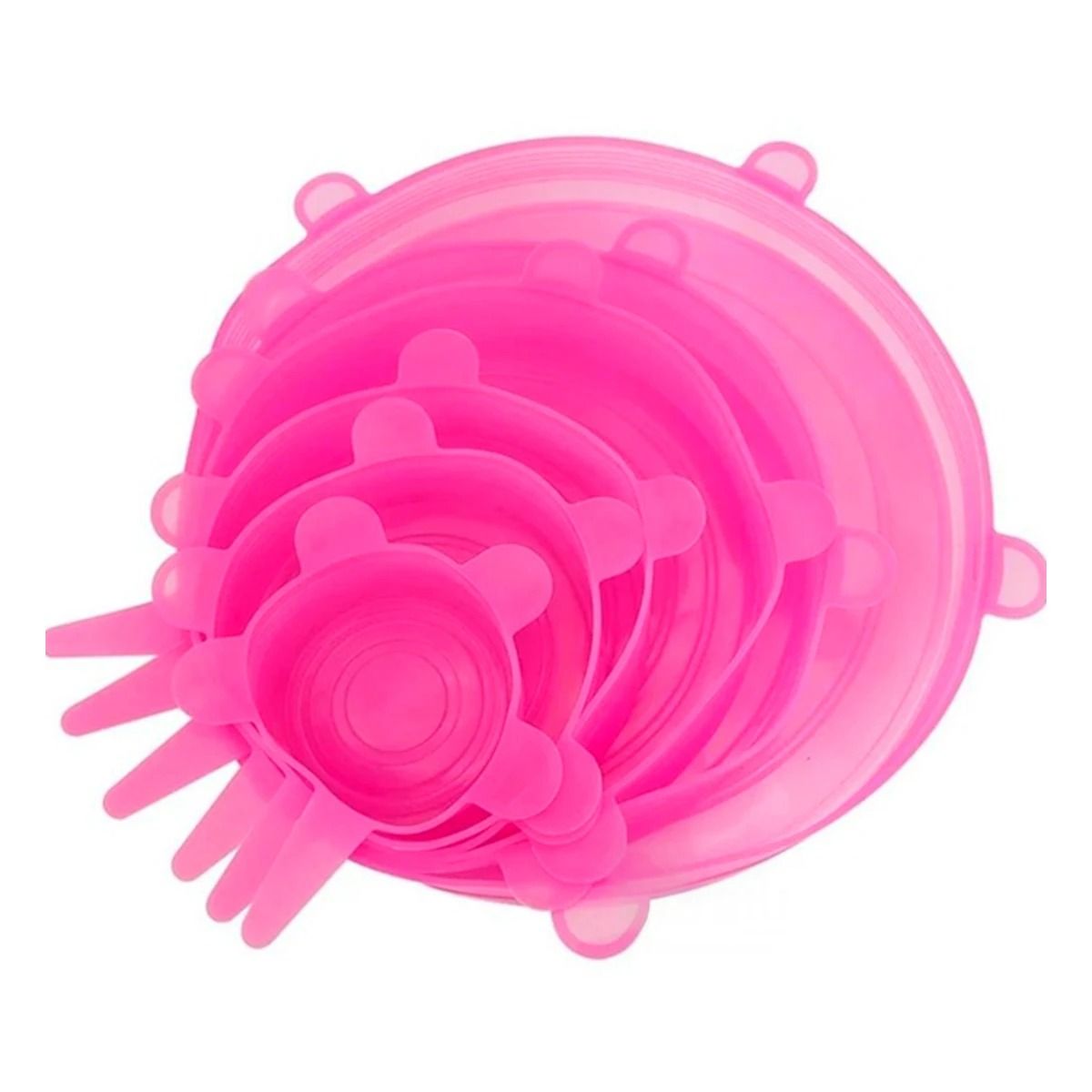 GENERICO - Cubiertas de Silicona Extendibles Reutilizables Rosado