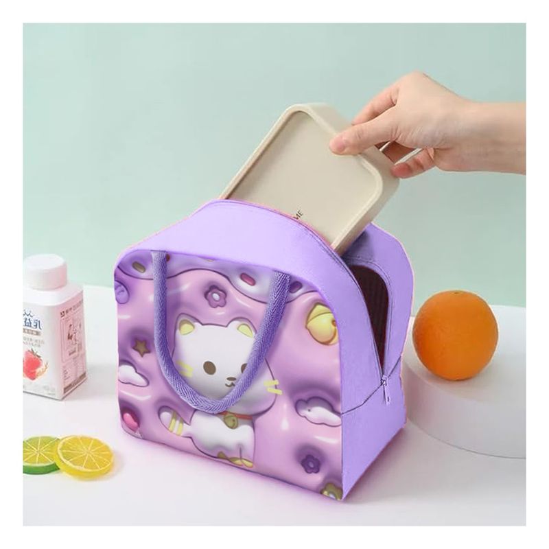 GENERICO - Pack12 Bolsa de Alimentos Hermetica para Niñas Lila