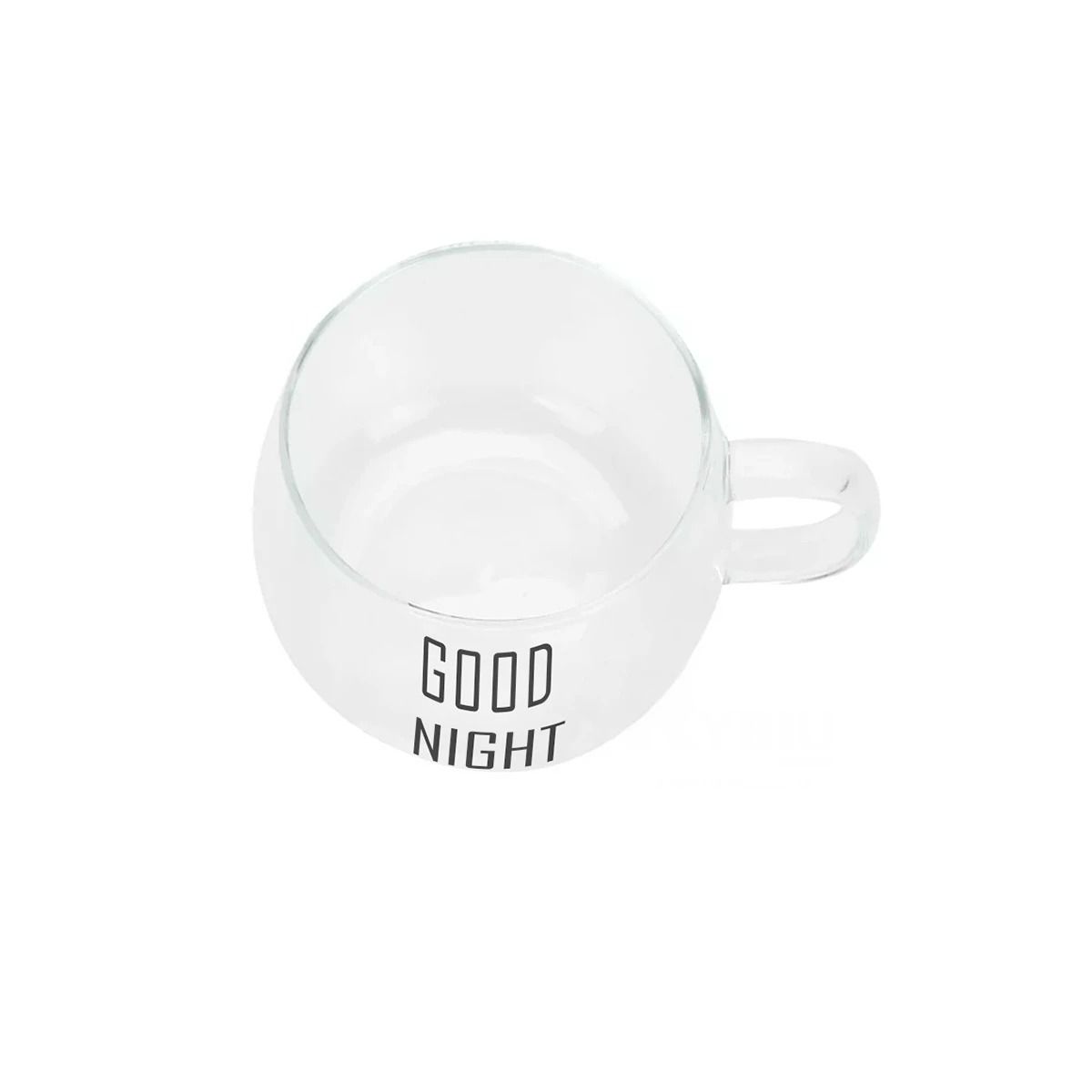 GENERICO - Pack4 Taza Vidrio Resistente Good Night Y+Regalo Agendita