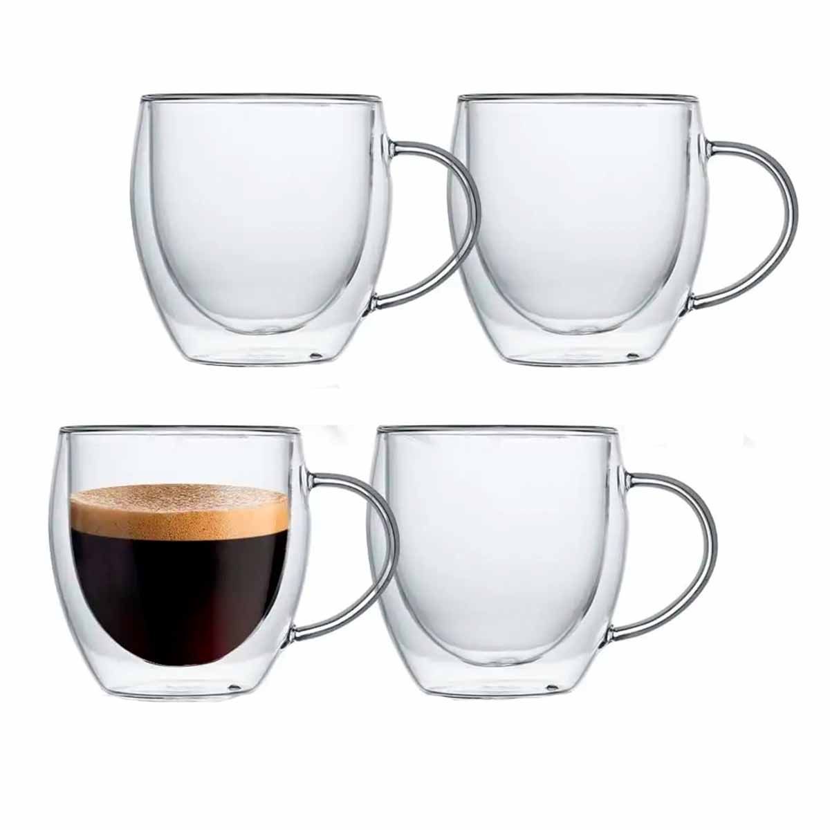 GENERICO - Pack6 Copa Moderna para Liquidos Frios y Calientes Cod254