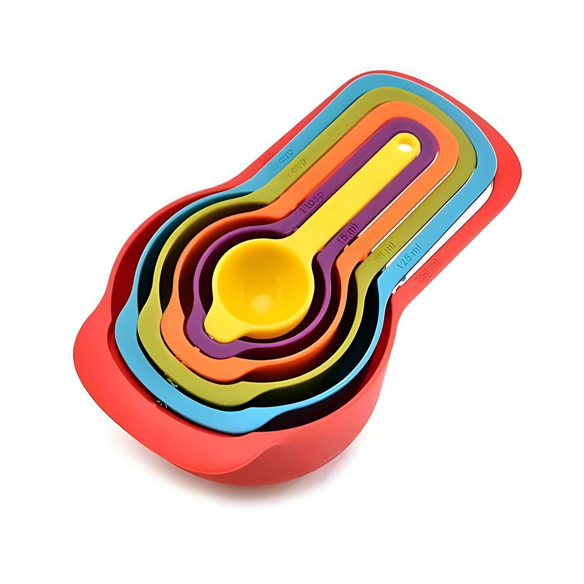 GENERICO - Pack6 Conjunto de Tazas Medidoras Multicol Y+Regalo Agendita