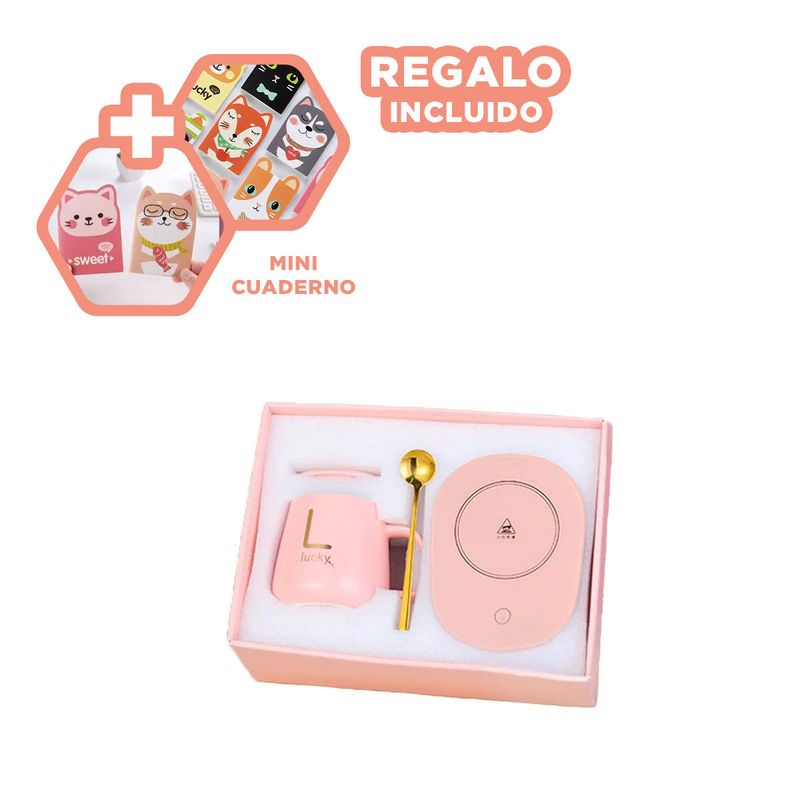 GENERICO - Pack6 Termico Moderno en Tono Rosado Y+Regalo Agendita