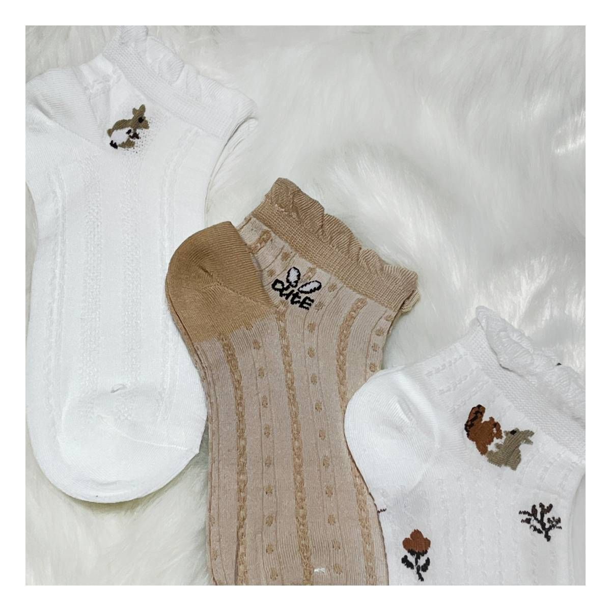 RYBIU IMPORT - Pack 3 Medias Taloneras Mujer