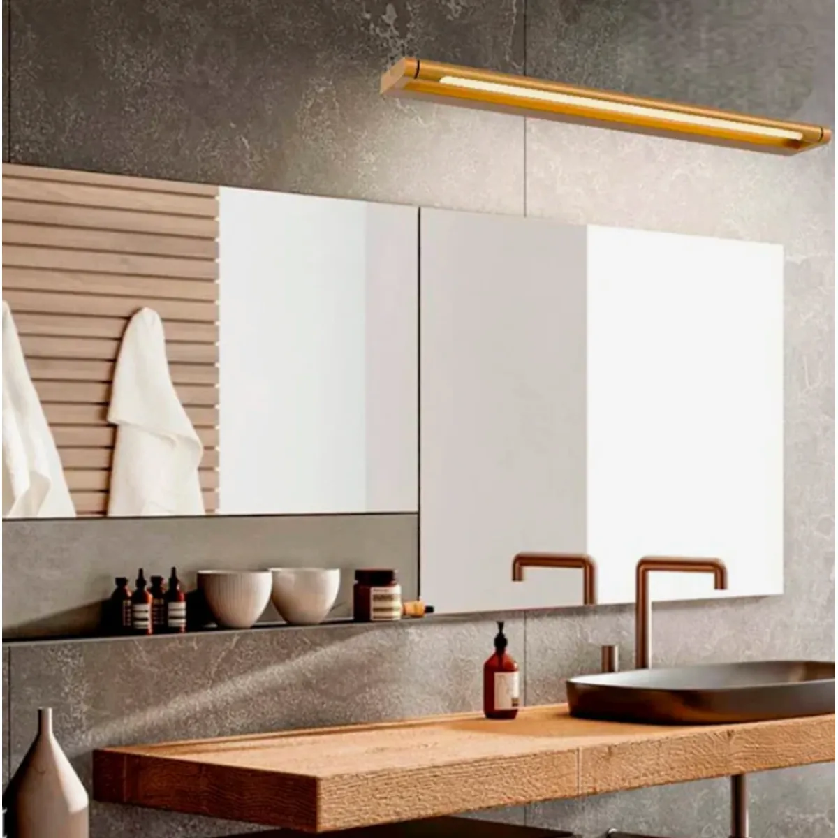 GENERICO - Aplique Lampara de Interior Gold Led